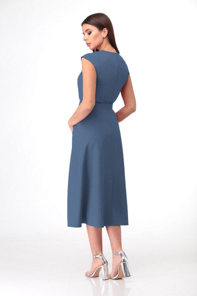Платье VOLNA 1143 голубой.джинсовый - фото 2