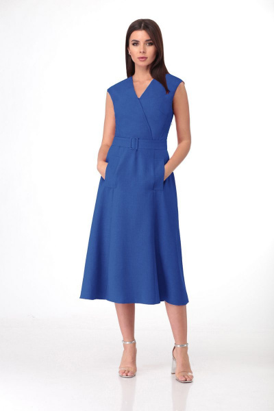 Платье VOLNA 1143 синий.васильковый - фото 1