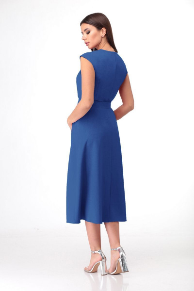 Платье VOLNA 1143 синий.васильковый - фото 2