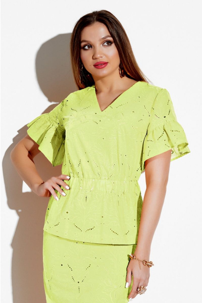 Блуза, юбка Lissana 4063 лимонный - фото 3