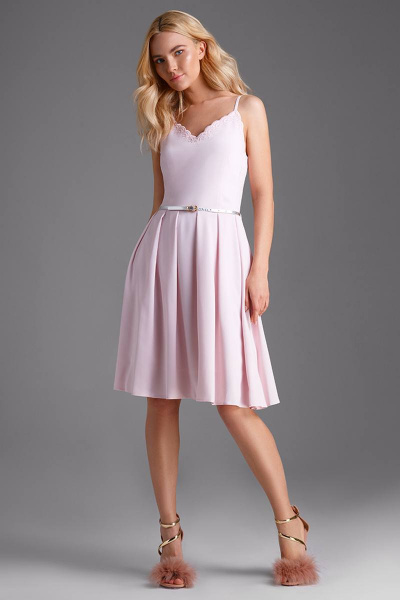 Платье LaVeLa L1619 розовый - фото 1