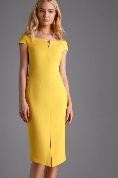 Платье LaVeLa L1641 желтый - фото 1