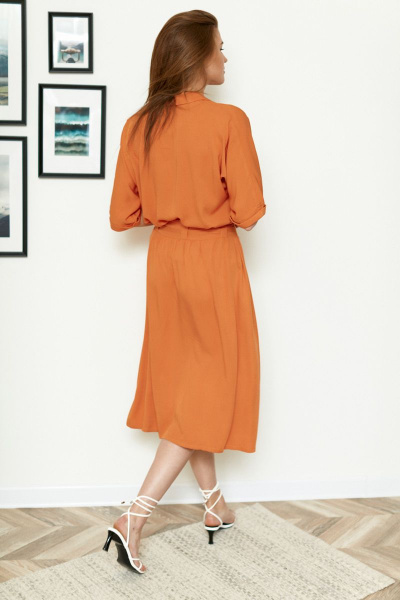 Блуза, юбка Ertanno 2040 оранжевый - фото 7