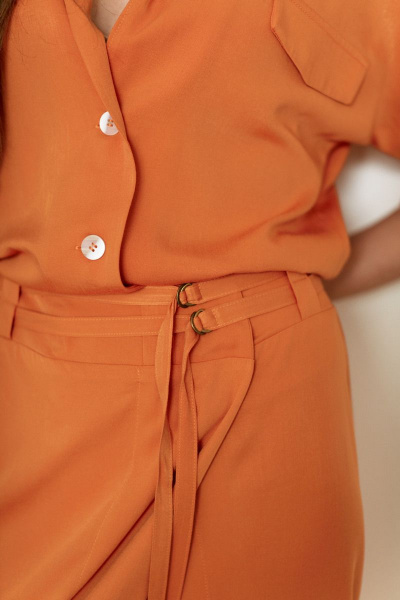 Блуза, юбка Ertanno 2040 оранжевый - фото 9