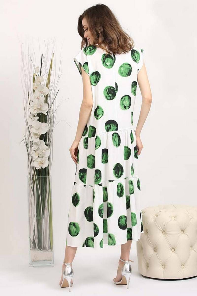 Платье Achosa 999 зеленые шары - фото 3