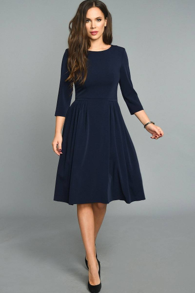Платье Teffi Style L-1235 синий. - фото 1