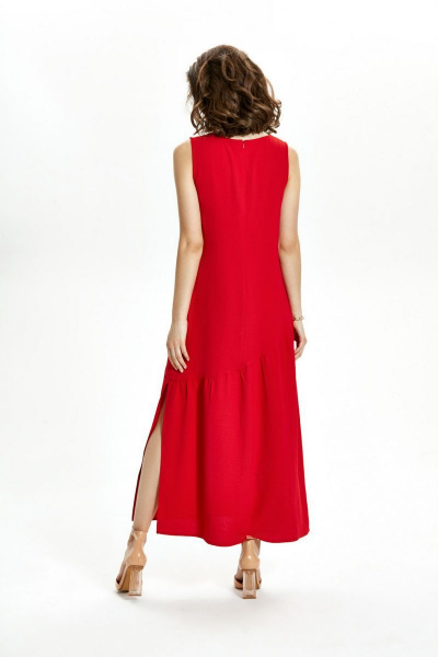 Платье TEZA 1361 красный - фото 4