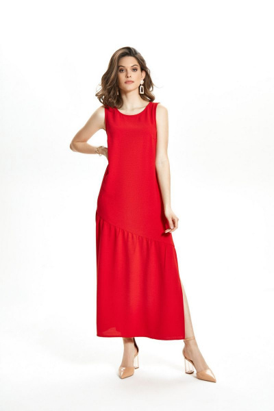Платье TEZA 1361 красный - фото 1