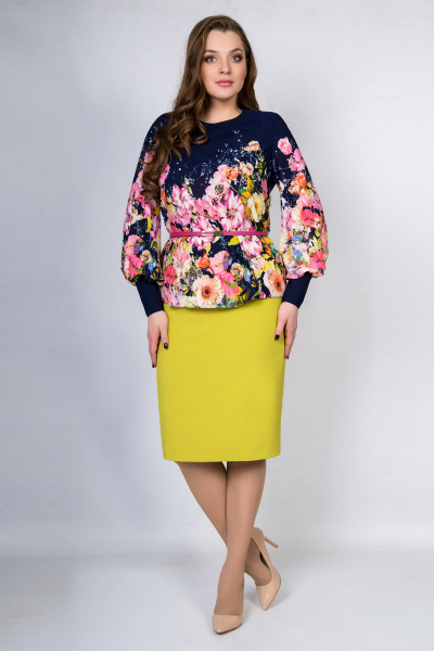 Блуза, юбка TrikoTex Stil М05-18 - фото 2