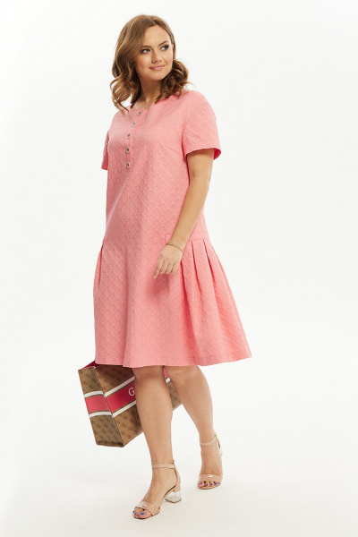 Платье Condra 10068 розовый - фото 5