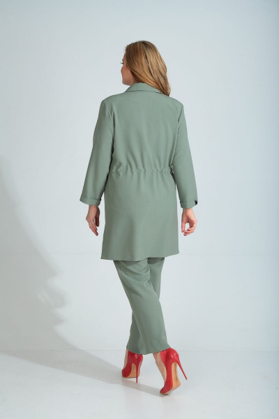 Блуза, брюки, кардиган Диомант 1509 зеленый - фото 4