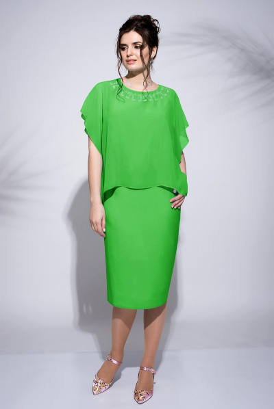 Платье Faufilure С488 зеленый - фото 1