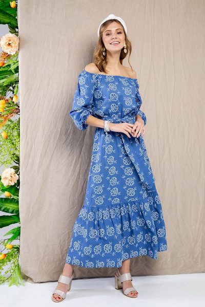 Платье Daloria 1660 голубой - фото 4
