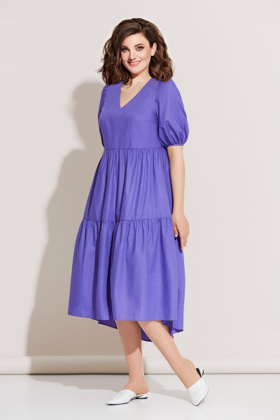 Платье Temper 338 фиолетовый - фото 1