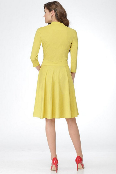 Платье LadisLine 937 желтый - фото 3