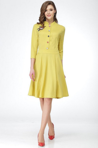 Платье LadisLine 937 желтый - фото 1