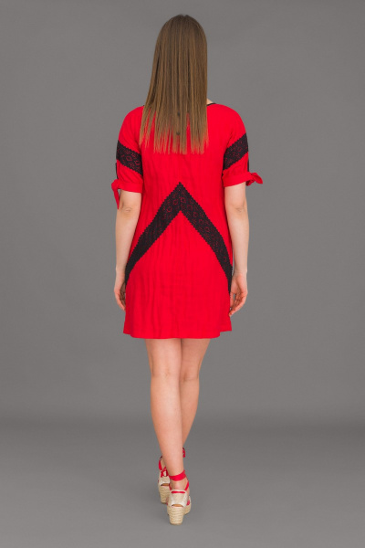 Платье Ружана 223-2 красный - фото 3