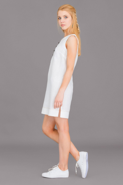 Платье Ружана 243-2 белый - фото 2