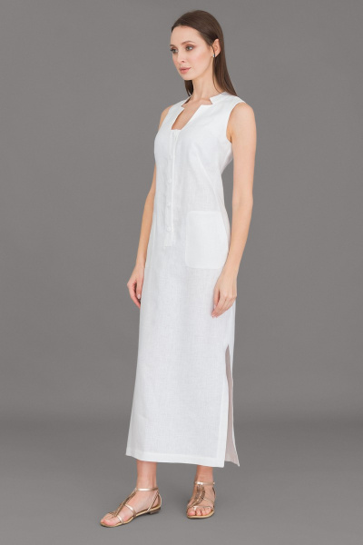 Платье Ружана 322-2 белый - фото 3
