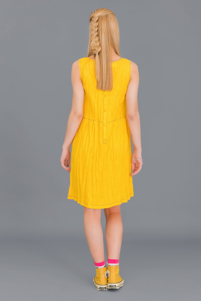 Платье Ружана 324-2 желтый - фото 3