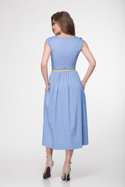 Платье LadyThreeStars 1777 голубой - фото 2