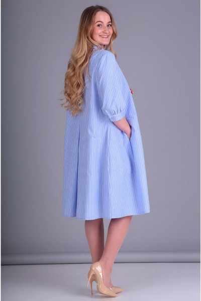 Платье Таир-Гранд 6545 голубой - фото 3