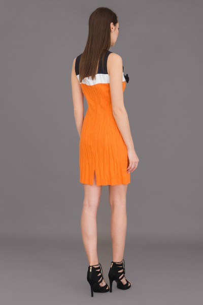 Платье Ружана 207-2 оранжевый - фото 4