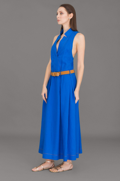 Платье Ружана 287-4 синий - фото 1