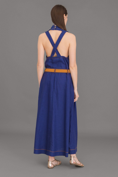 Платье Ружана 287-4 темно-синий - фото 2