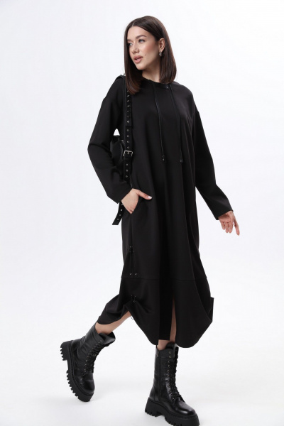 Куртка, платье LM М60 черная_кожа - фото 22