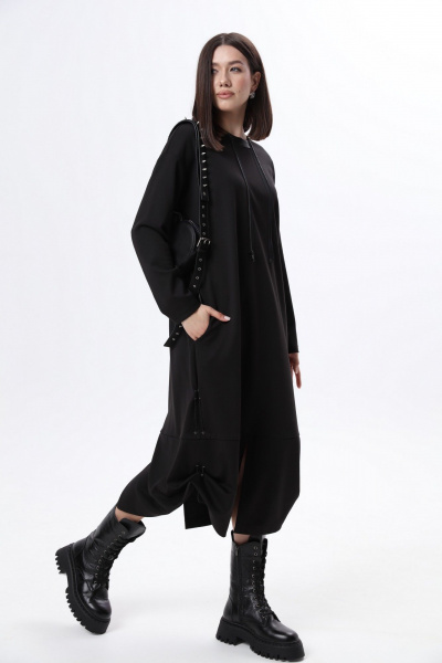 Куртка, платье LM М60 черная_кожа - фото 21