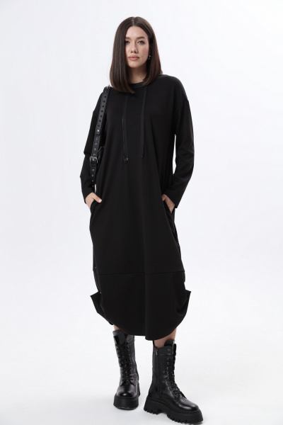 Куртка, платье LM М60 черная_кожа - фото 20