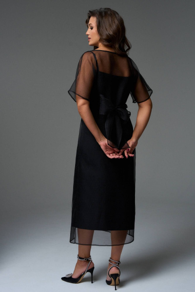 Платье LeNata 16356 черный - фото 6
