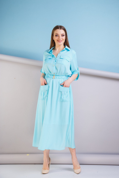 Платье Anastasia 180 голубой - фото 1