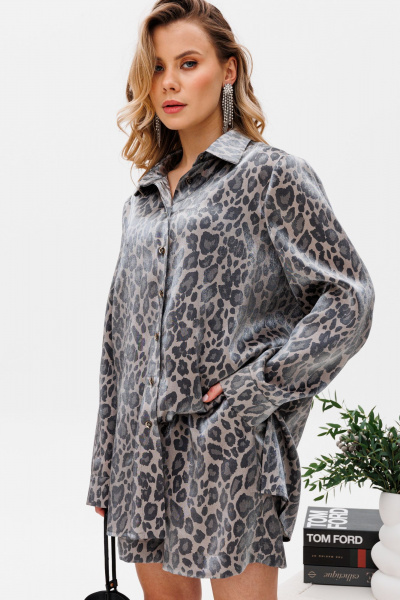 Блуза, шорты KOKOdea 2.11 леопард - фото 8