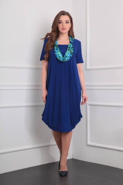 Платье Milana 622/2 темно-синий - фото 4
