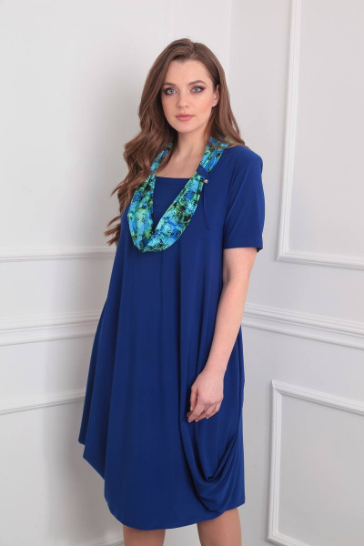 Платье Milana 622/2 темно-синий - фото 5