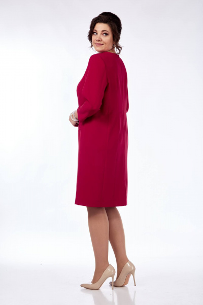 Платье SVT-fashion 592 ягодный - фото 3