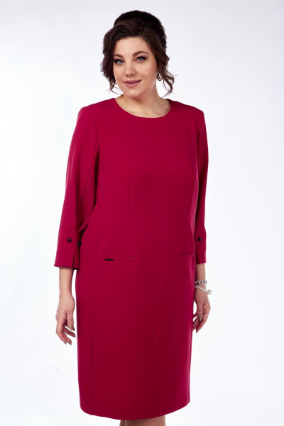 Платье SVT-fashion 592 ягодный - фото 2
