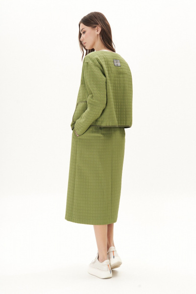 Жакет, юбка Fantazia Mod 4616 зеленый - фото 6