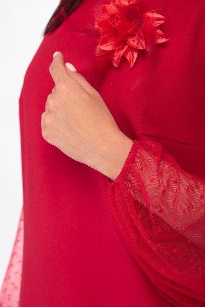 Платье Anelli 450 красный - фото 7