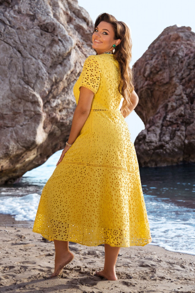 Платье Vittoria Queen 20743 желтый - фото 2