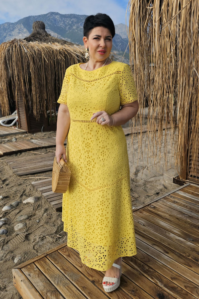 Платье Vittoria Queen 20743 желтый - фото 5