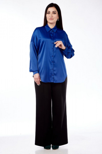 Блуза Nati Brend 0011 синий - фото 1
