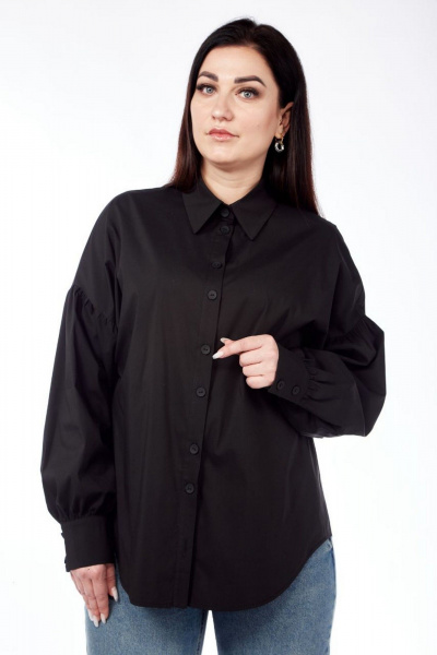 Блуза Nati Brend 0012 черный - фото 4
