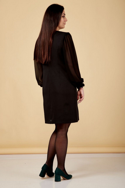 Платье Nati Brend 0018 черный - фото 3