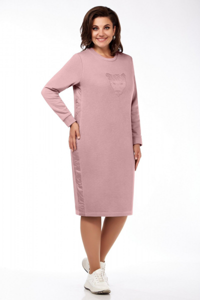 Жилет, платье БагираАнТа 895 розовый - фото 3