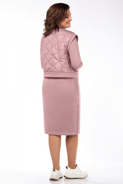 Жилет, платье БагираАнТа 895 розовый - фото 2