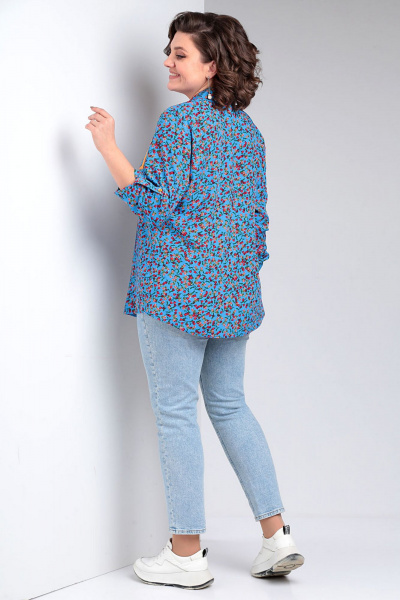 Блуза Таир-Гранд 62424 синий - фото 4