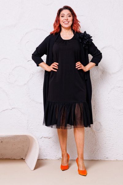 Жакет, платье Mubliz 150 черный - фото 6